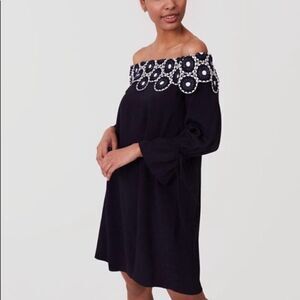 Loft off shoulder sheath dress. XS